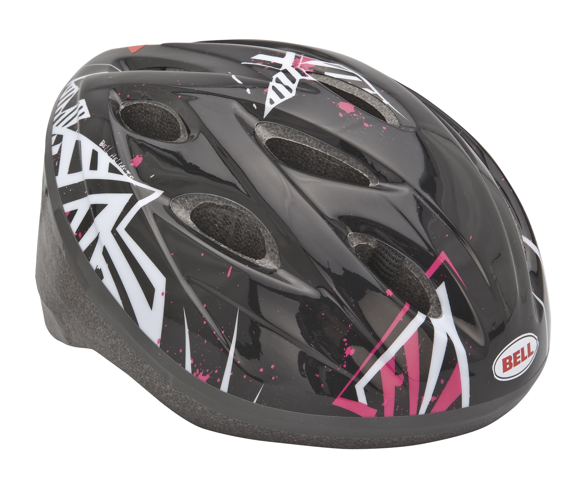 Bell Edge Bike Helmet (Black/Pink, fits head size 22-1/2 - 23-1/4)