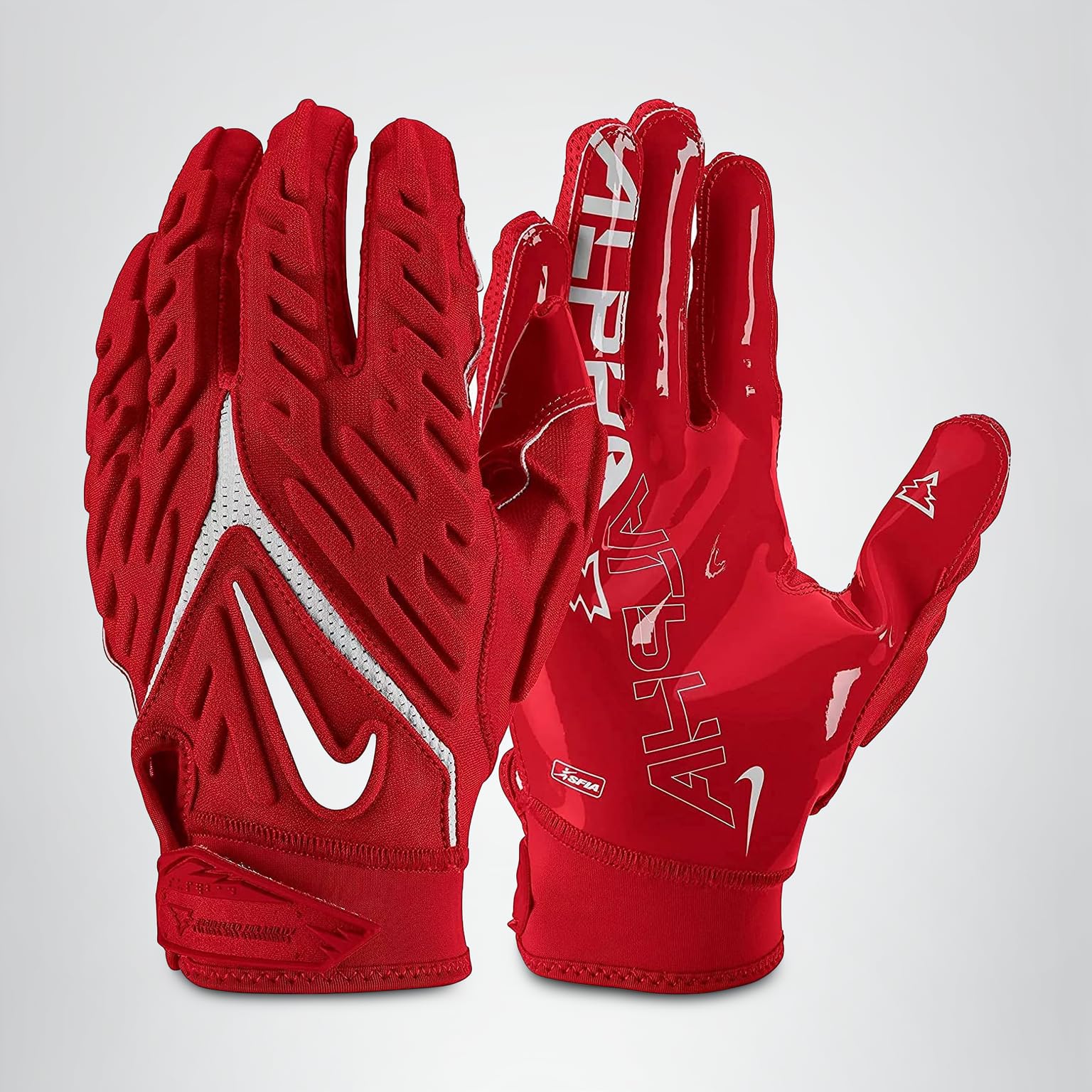 Amazon.com : Nike Superbad 6.0 Football Gloves Red | White Medium