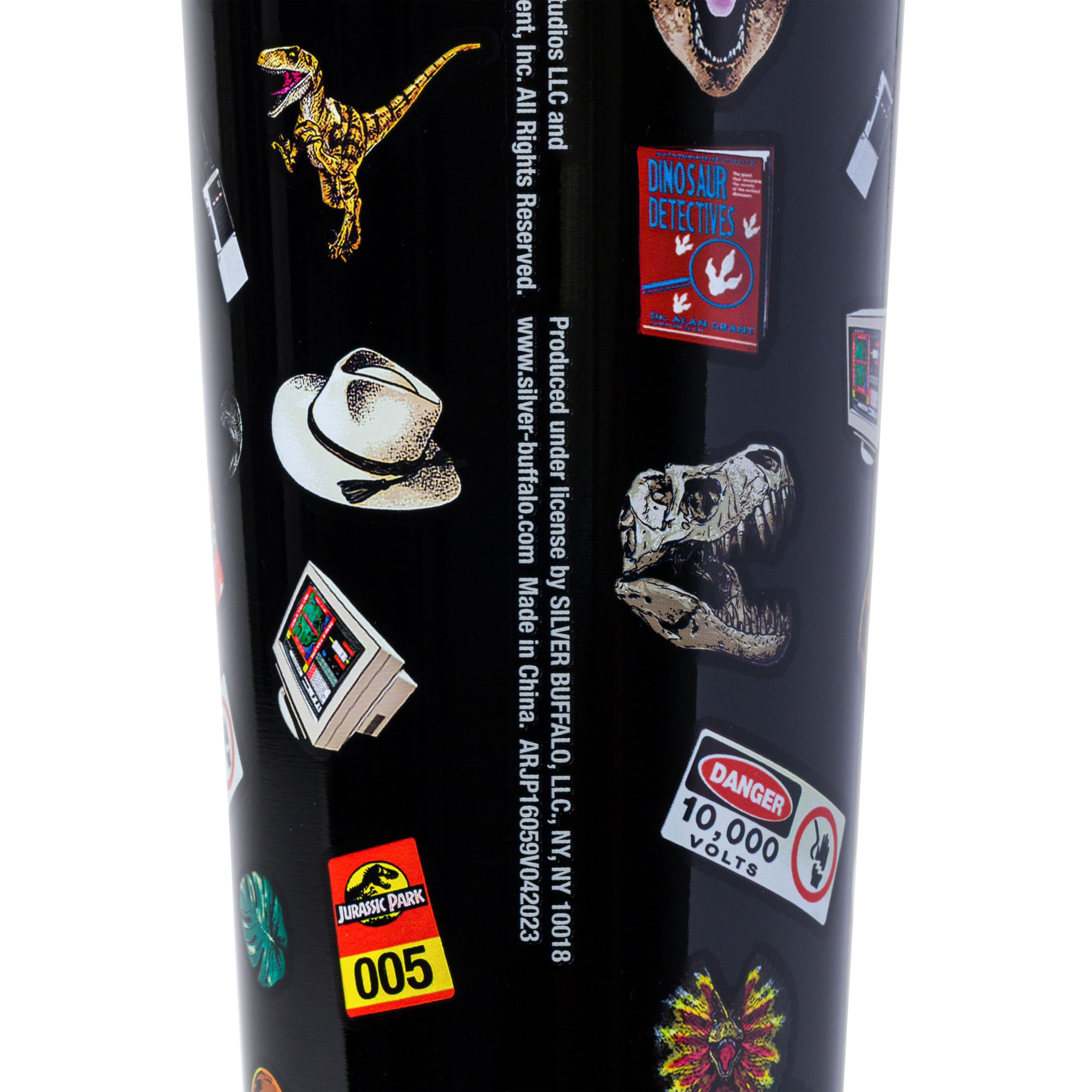 Amazon.com | Silver Buffalo Jurassic Park Iconic Logo and Icons