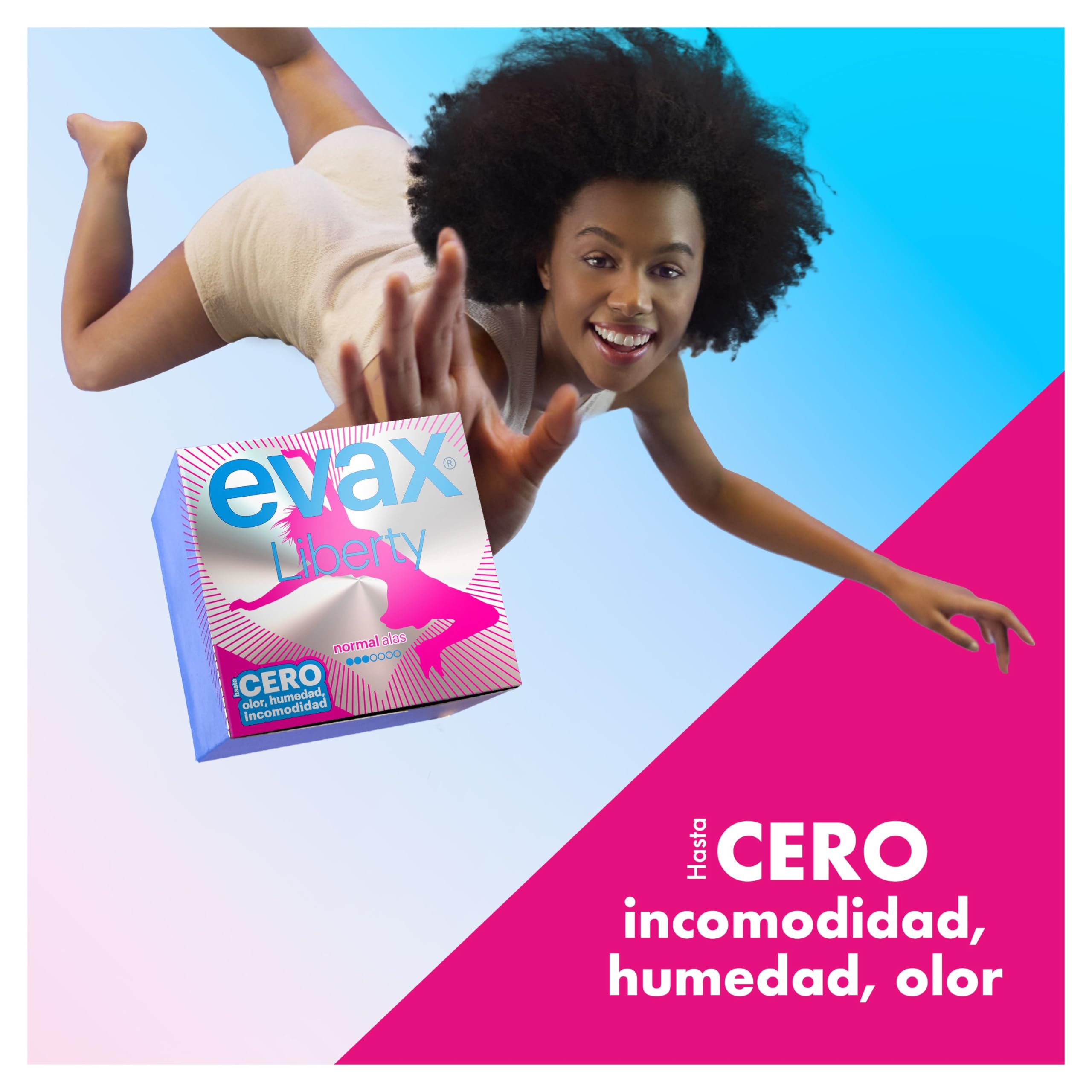 Evax Liberty Normal Compresas Con Alas, 96 unidades, No Notarás Que Las Llevas — view 2