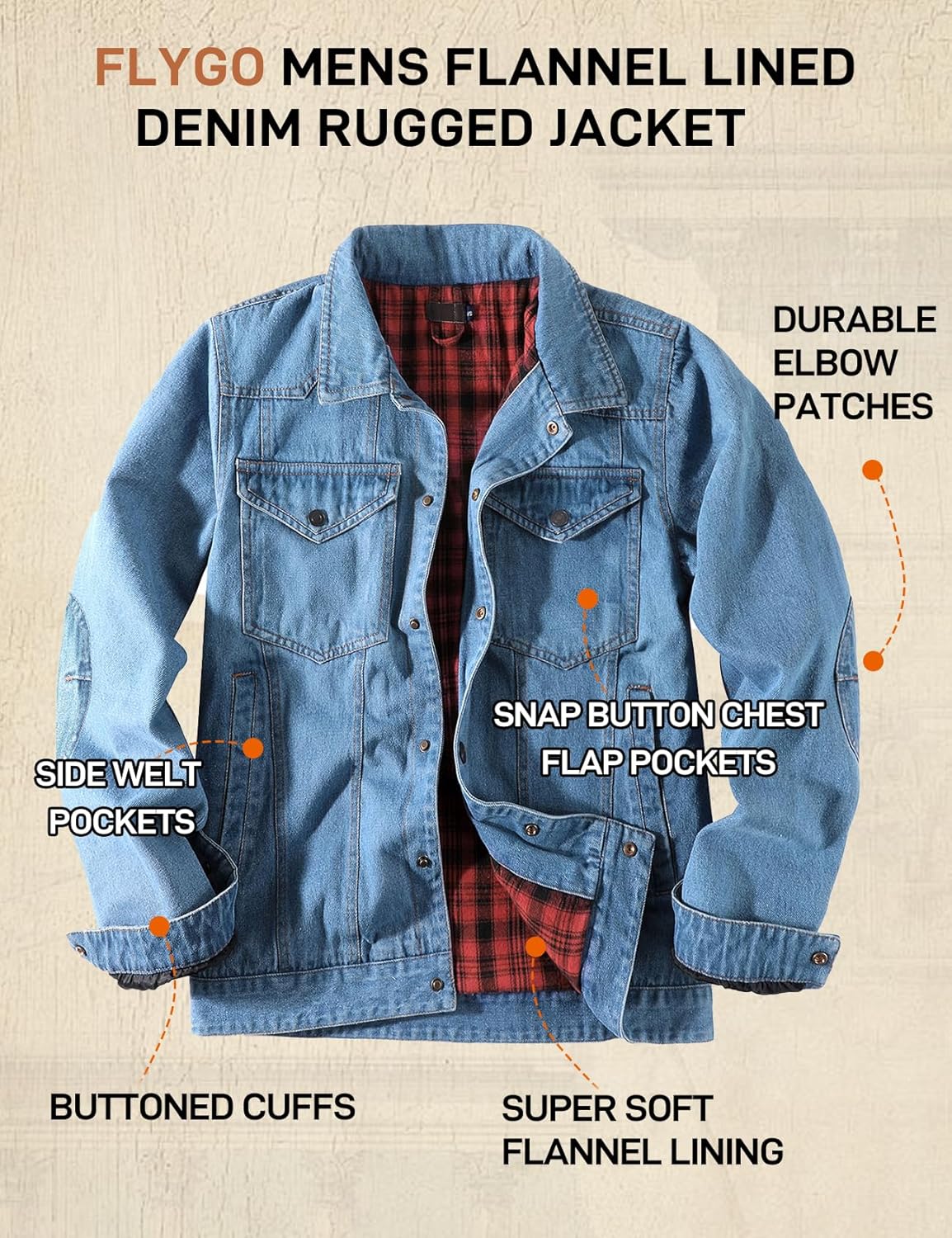 Flygo Jaqueta jeans masculina forrada de flanela, corte caubói, estilo ocidental, clássica, justa, vintage, resistente, casaco de caminhoneiro em promoção! Veja a oferta e mais achadinhos de Jaquetas & Casacos 3 Hoje é o melhor dia para comprar Flygo Jaqueta jeans masculina forrada de flanela, corte caubói, estilo ocidental, clássica, justa, vintage, resistente, casaco de caminhoneiro com aquele preço maroto! Promoção! Aproveite a oferta! 3