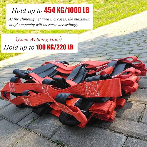 Miniatura 3 de Escalera de red ninja, escalada de carga, para niños, al aire libre, para adultos, para balcón, protección de valla, para ninja, campos de