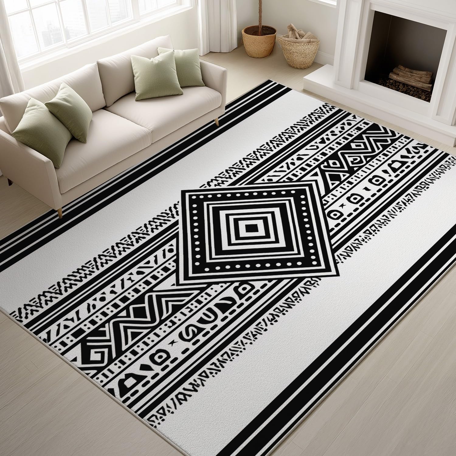 Tapis de salon lavable et antidérapant pour en finir avec les taches et les glissades