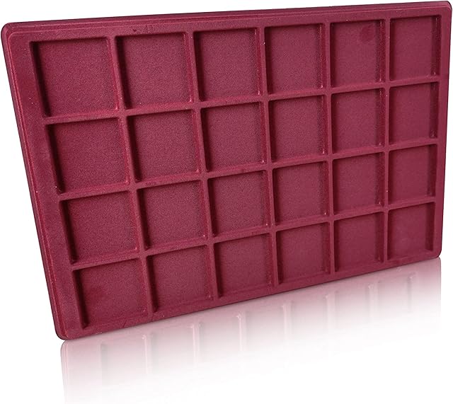 Coin Tray For Collectors, Hobbyists, Clear Plastic Holder - Storage Boxes, Store Organise Multiple Currencies Perfect For Crown, £5, 25p Crown