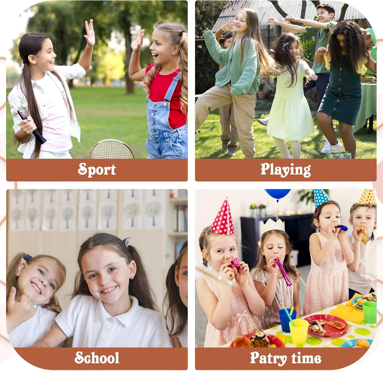 3Pcs Elastic Belts with Heart Buckle for Girls, Cute Stretch Kids Waist Belt Adjustable Toddler Belts for Pants Dress Jeans - Image 8