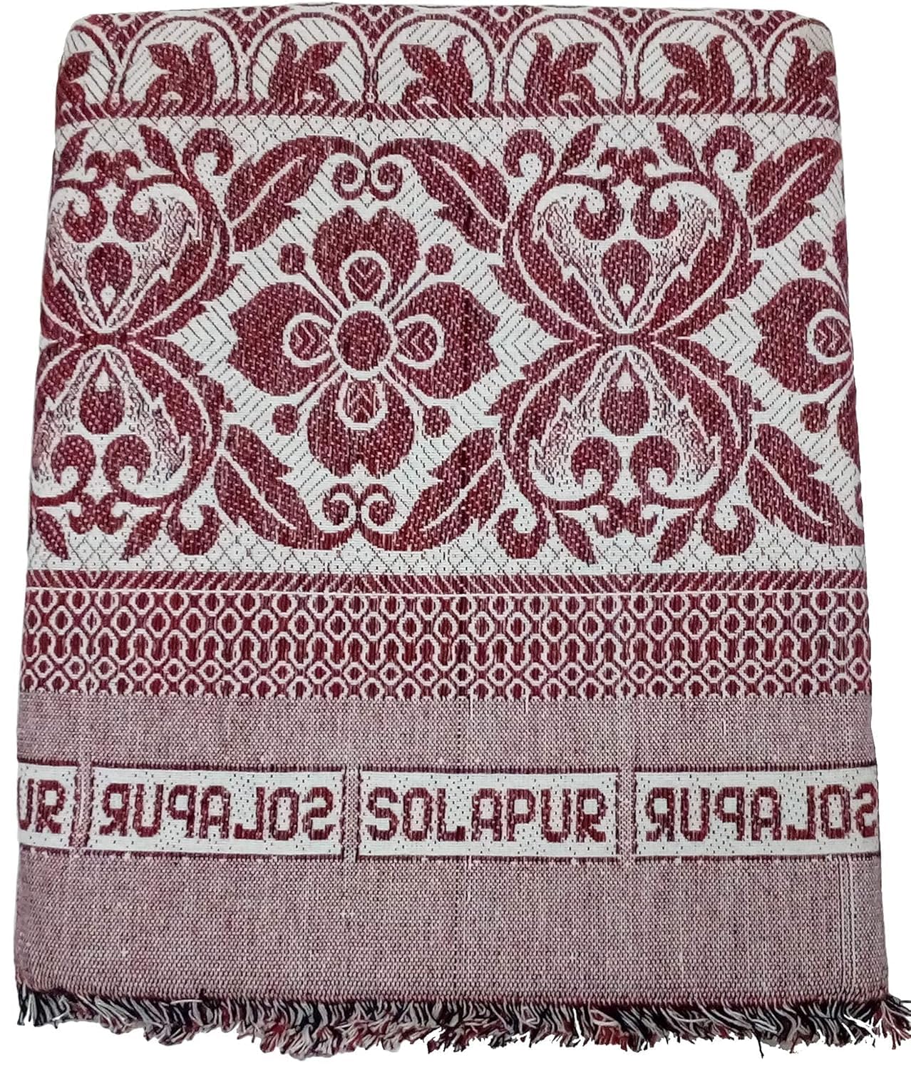 cottontail Cotton Solapur Chaddar/Blanket, 5 x 7.5 feet (Multi Mix) | TC - 250