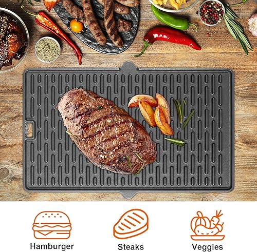 Miniatura 17 de 7658 - Parrilla de hierro fundido para Weber Spirit 200/300 y Spirit II Serie 200/300 E210, E310, accesorios para Genesis Gold B/C, Silver B/C