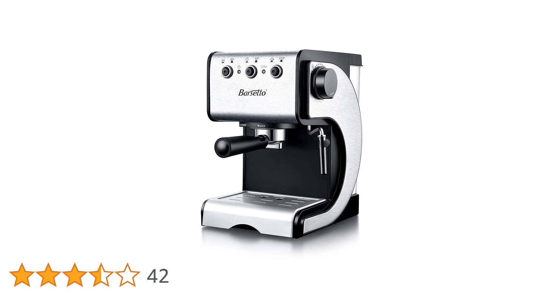 Amazon.co.jp: Barsetto エスプレッソマシン 13.6×11.8×15.8インチ