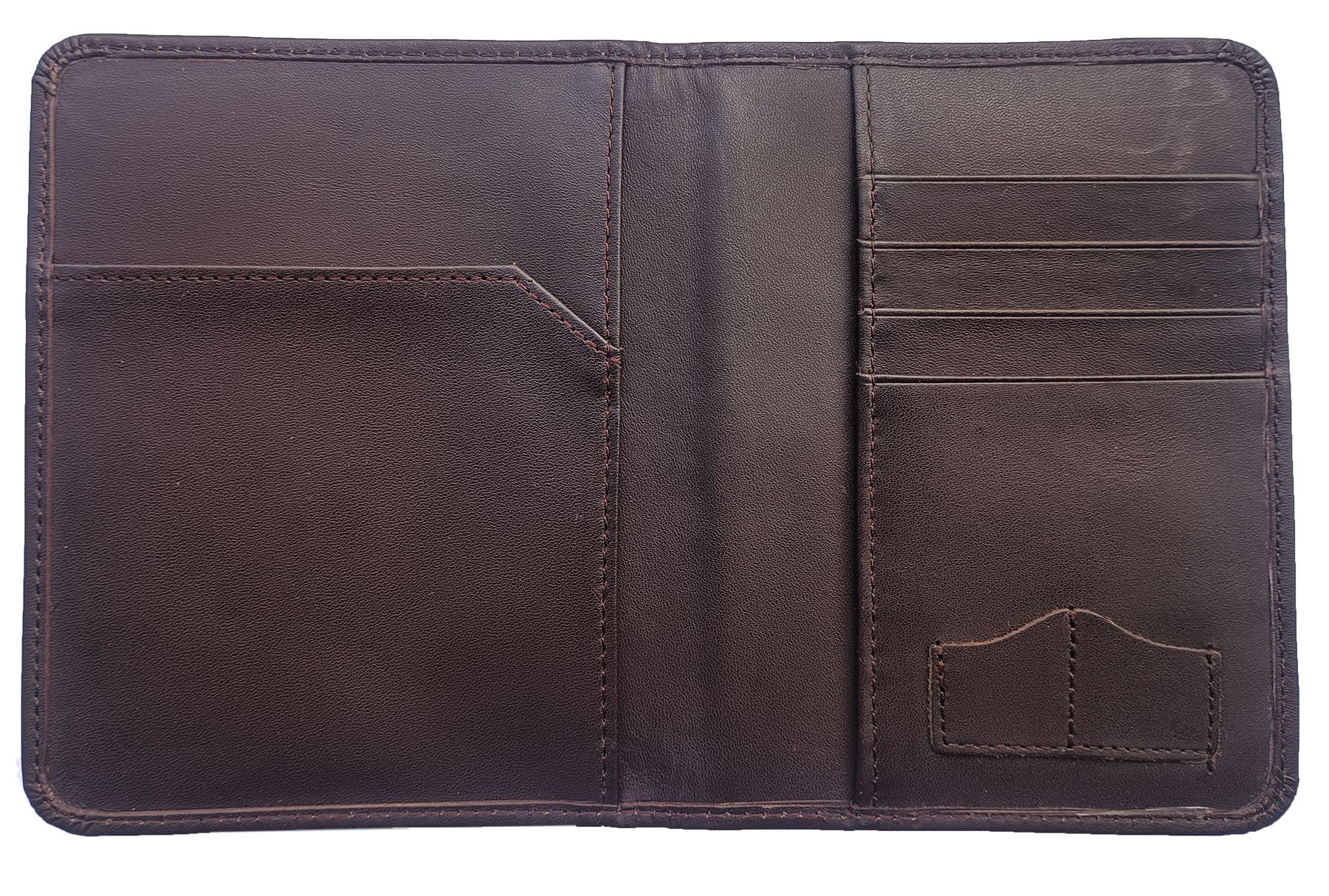 Genuine Leather Passport Holder Wallet Cover for Men & Women - Travel Document Organizer(Passport, Cards, Boarding Passes, and Tickets) - Ideal Gift for Dad, Mom, or Loved Ones (Brown)-image-13