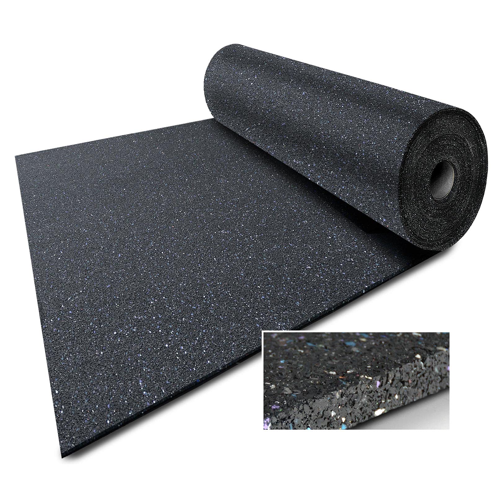 KARAT Tapis d'écurie en granulés de Caoutchouc - Sol d'écurie - coupé sur Mesure (Hauteur: 0,5 cm, 125 x 400 cm)