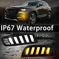 Vista 4 de Luces antiniebla LED para parachoques delantero compatibles con Mazda CX-50 2023-2024 DRL Accesorios para lámparas de señal de giro