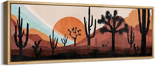 Miniatura 78 de MUDECOR Lienzo enmarcado extra grande para pared, tonos neutros suaves, naturaleza, vida silvestre, antiguo, retro, bellas ilustraciones,