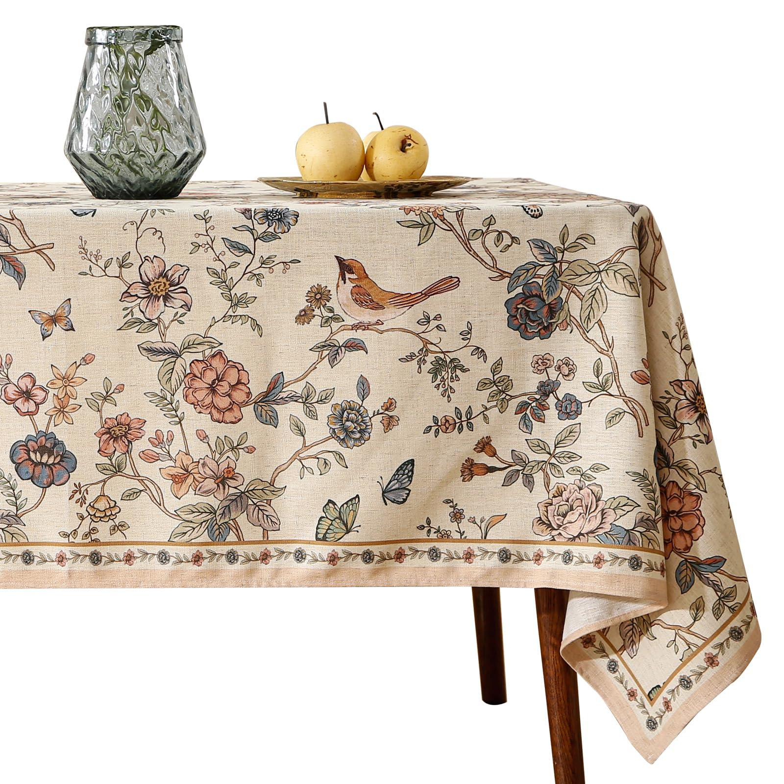 Amazon.com: ISAENNE French Tablecloth for Rectangle Tables,Linen Table ...