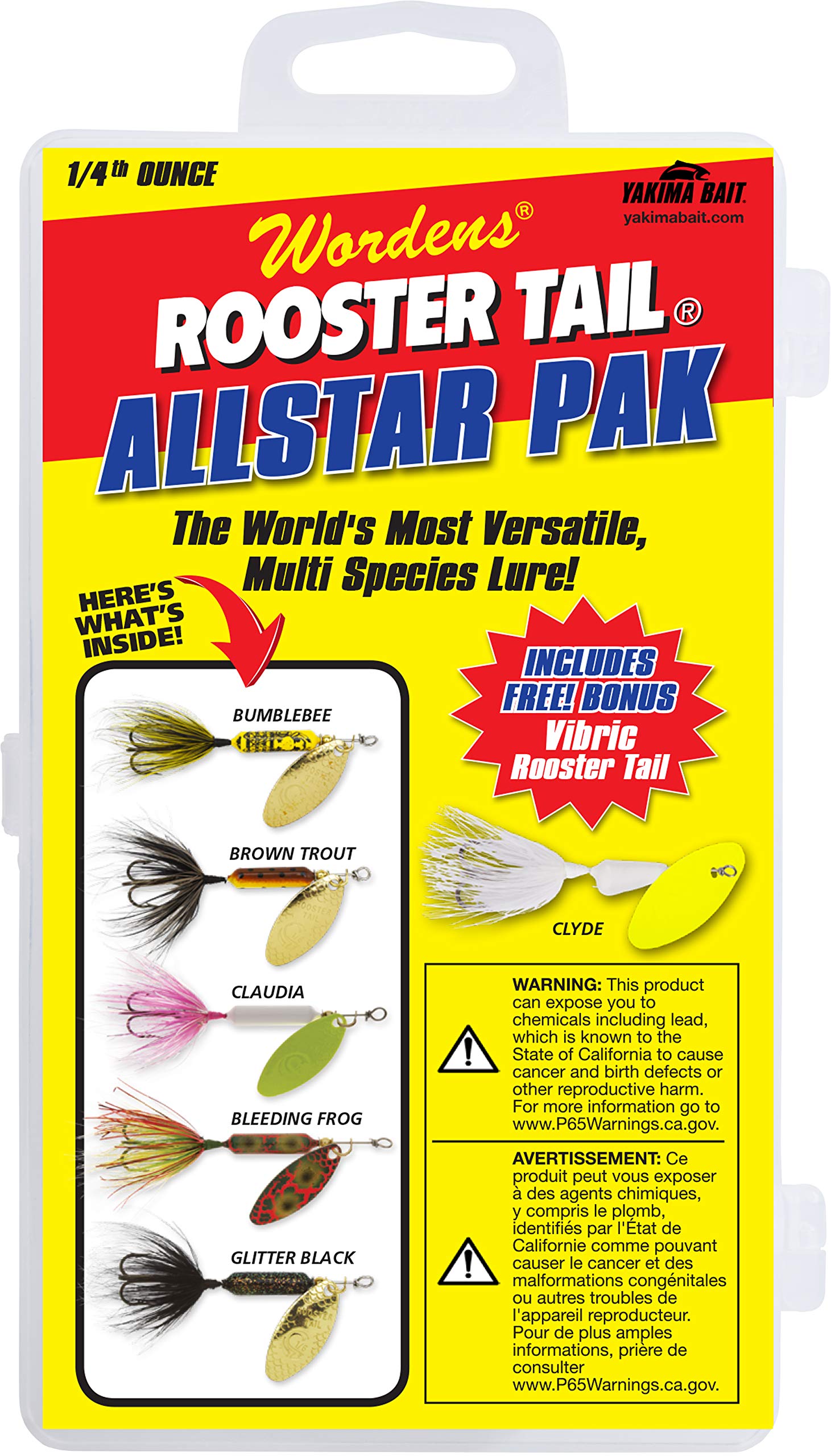 Yakima Bait Rooster Tail Spinner Box Kit.