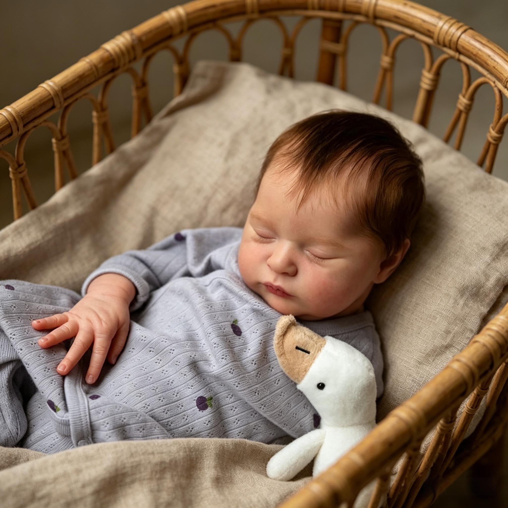 RXDOLL Prawdziwe życie Reborn Baby Dolls silikonowe lalki na całe ciało, winylowe, 45 cm, realistyczne lalki niemowlęce, które wyglądają prawdziwie śpiąco, pełne silikonowe lalki Reborn realistyczne