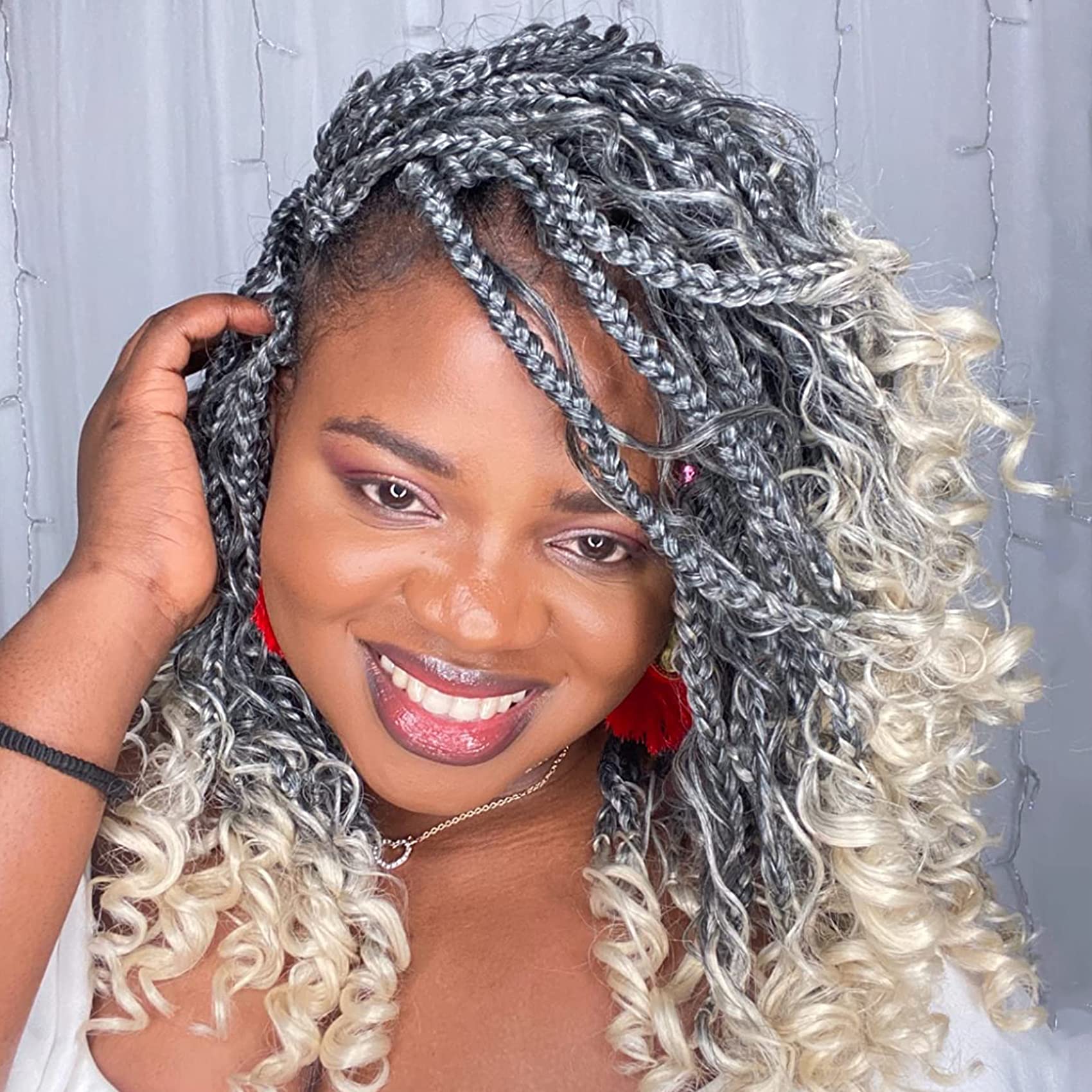 Buy Goddess Box Braids Crochet Hair 14 Inch 120Strands Boho Box Braids