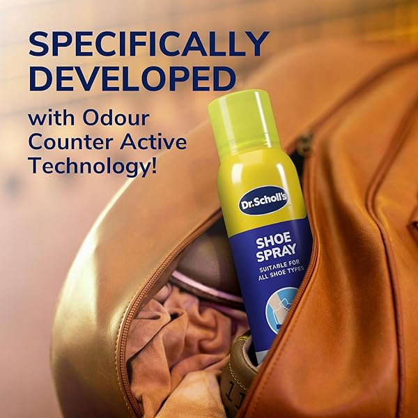 Dr. Scholl’s Fresh Step Anti Odour Shoe Spray, Eliminates Odor For Up To 48 Hours. Fresh Scent, Quick Drying, Suitable For All Shoe Types, Running Trainers, Sports, & More, 150ml, Pack of 1 - 5