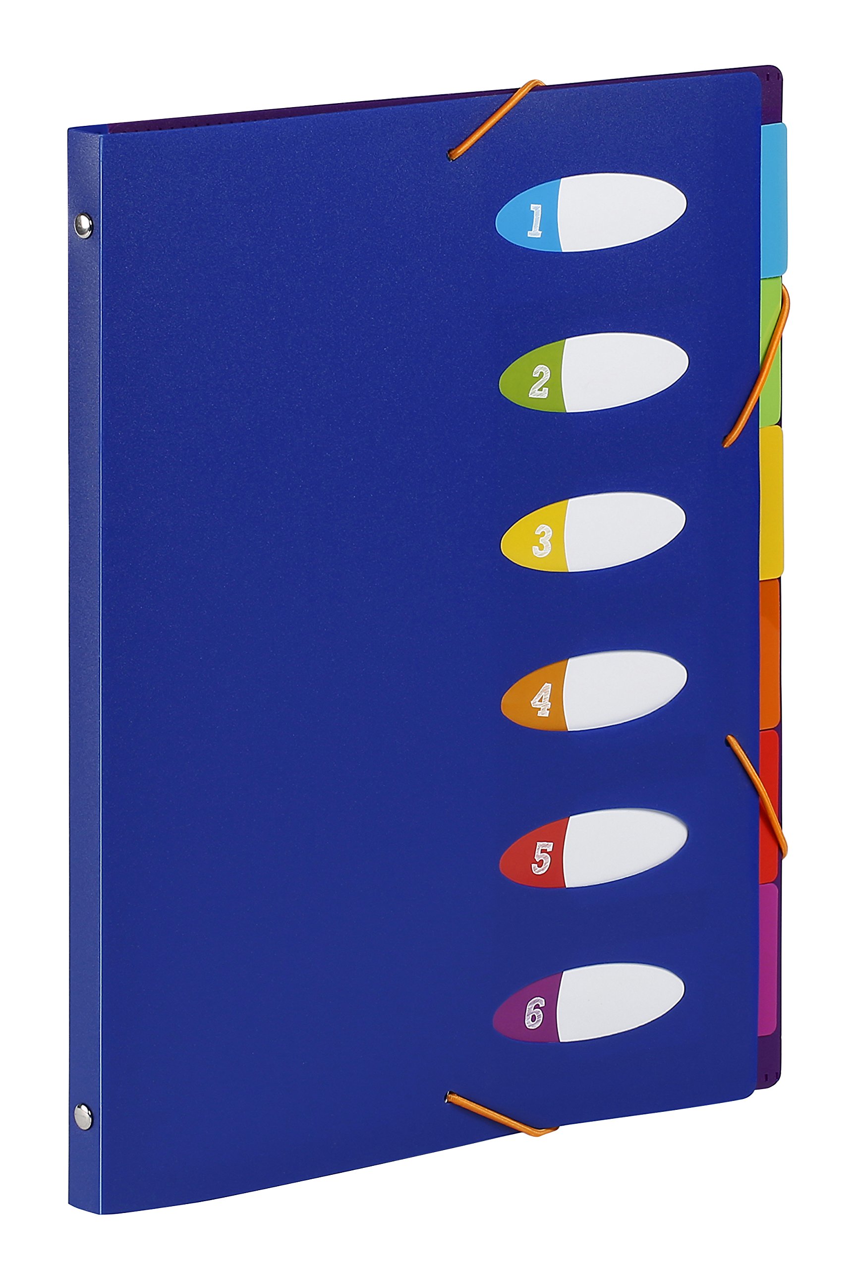Viquel Polypropylene with 6 Dividers with Neon Happy Paper Pad Integrated