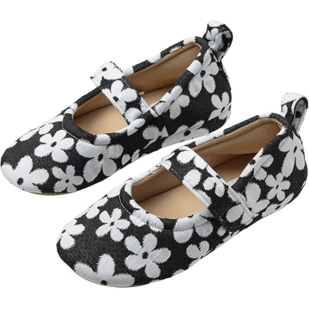 Amazon Co Jp ニッポン スリッパ ルームシューズ Rakuwalk 婦人l 24 5cm ホワイト 花柄 ハザップ インナーソール ドラッグストア