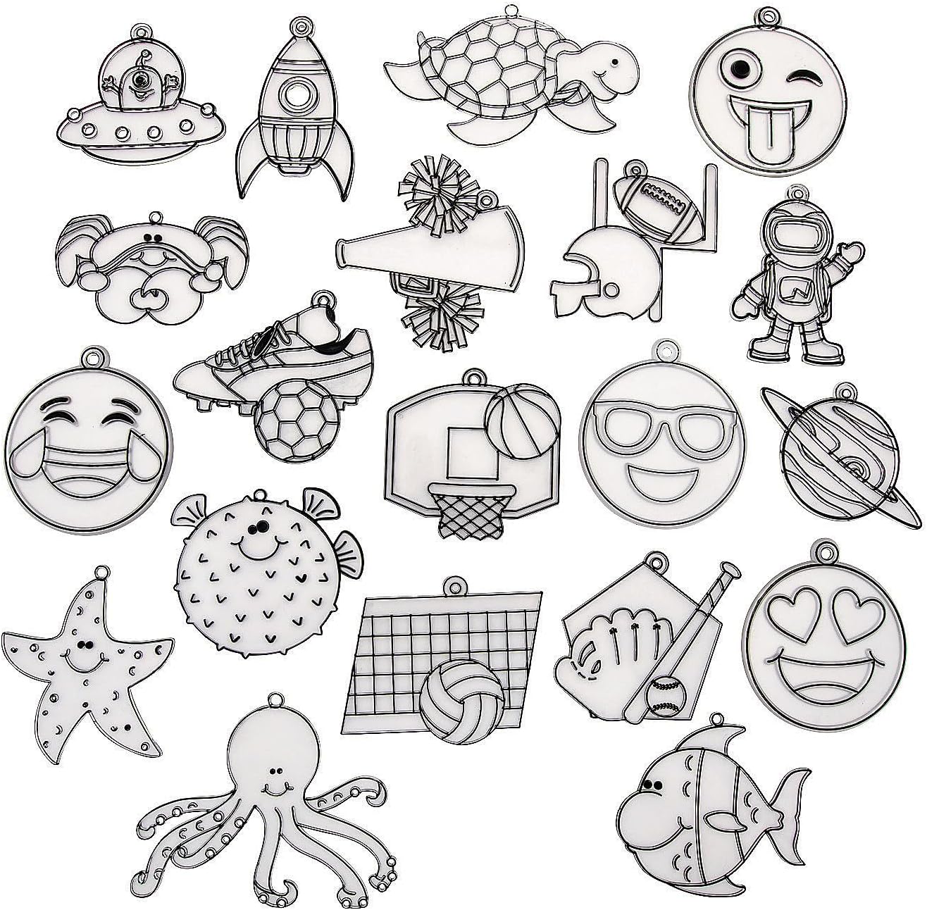Mega Suncatcher Assortment - Craft Supplies - 96 Pieces