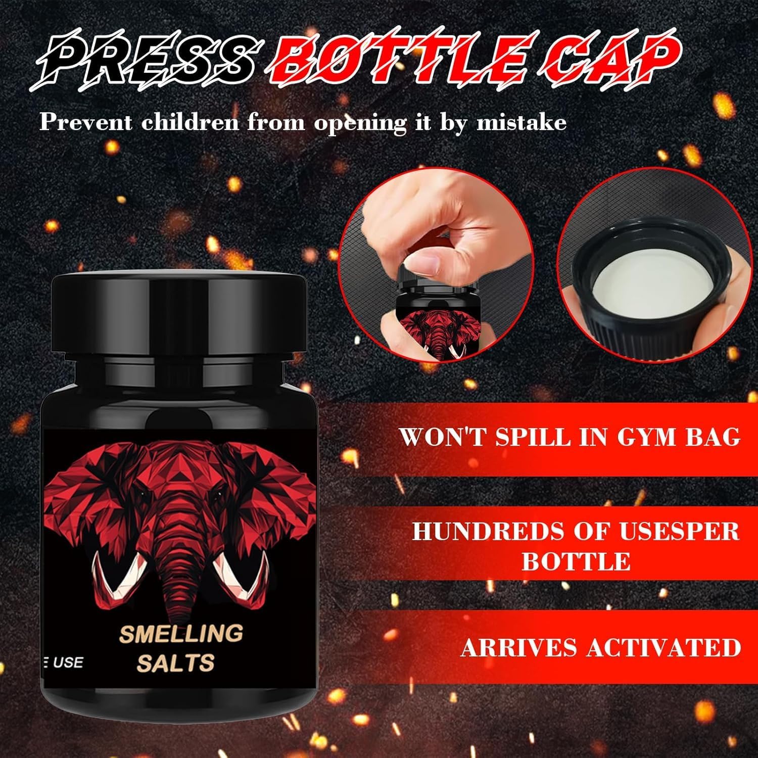 Salts for Athletes-for Powerlifting, Hockey, Football and More,Activate Before Smelling,Instant Energy, Focus and Motivation(Sealed Oni 1PACK) (1)
