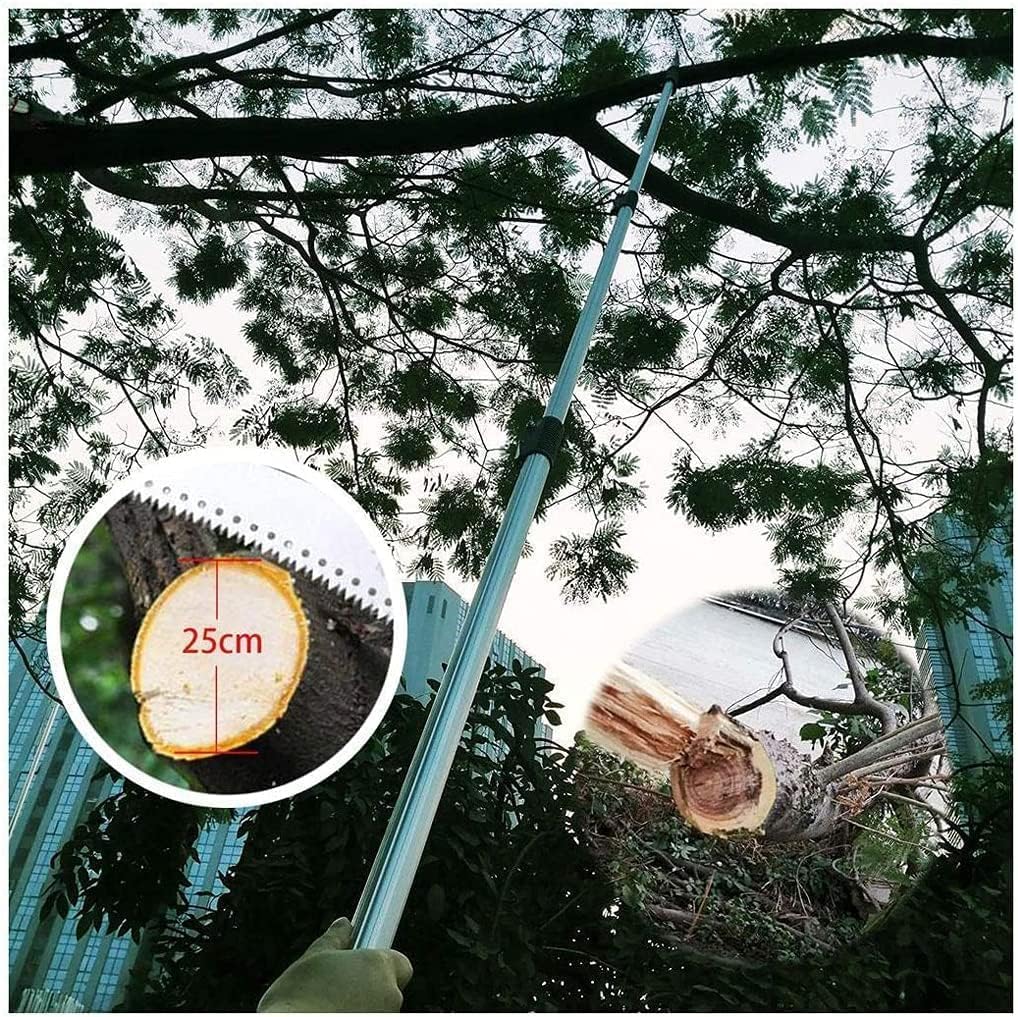 AASONS Extendable Pole Saw, Telescopic Tree Pruner, Long Reach Extension Branch Cutter Pruning Saw (4.5 Meters) - Image 7 thumbnail