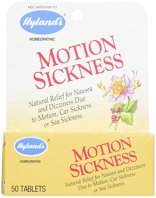 Hyland's Motion Sickness, 50 Tablets (Pack of 4) Health & Household