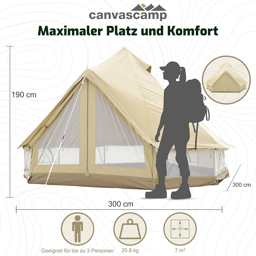 CanvasCamp Sibley 300 Ultimate: Waterproof Glamping Luxury 3