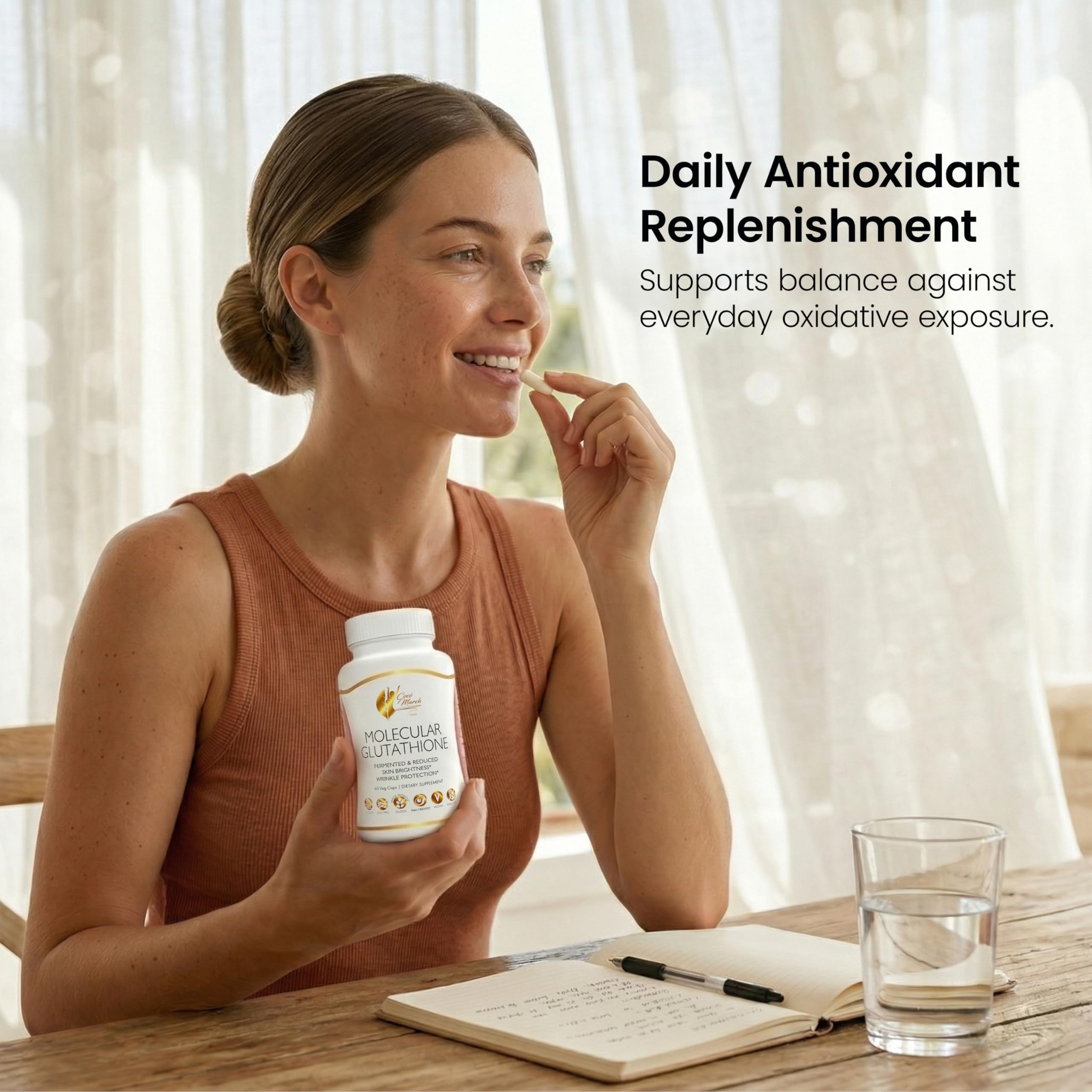 molecular glutathione para que sirve Amazon.com: Cocó March N.M.D Suplemento molecular de glutatión – 500 mg  potente antioxidante para apoyo inmunológico, salud y belleza, bajo peso  molecular, vegano, sin gluten, sin soja y lácteos, sin OMG, 60