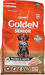 Premier Pet Ração Golden Fórmula Mini Bits Senior Para Cães Adultos De Pequeno Porte Sabor Frango E Arroz 3Kg Para Todas Pequeno Idosos