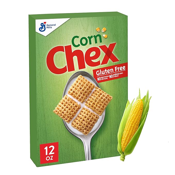Corn Chex Gluten Free Breakfast Cereal, Homemade Chex Mix Ingredient, 12 OZ