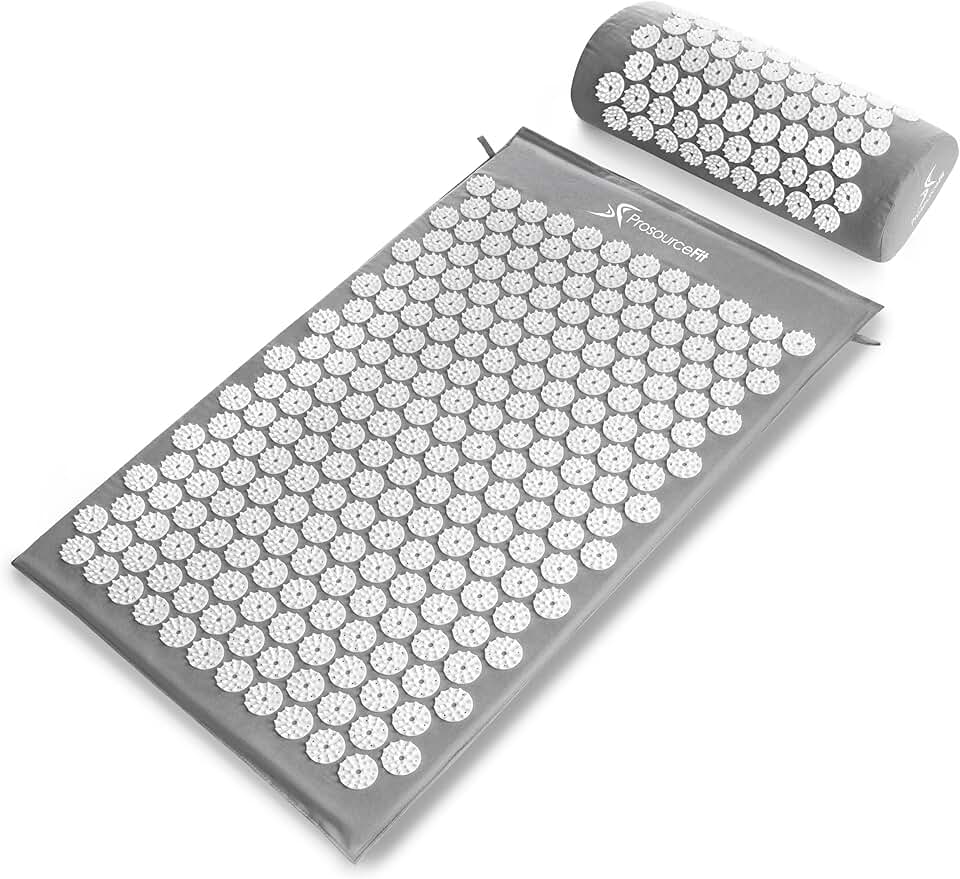 Acupressure mat and pillow set