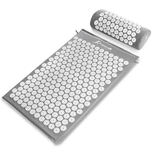 ProsourceFit Acupressure Mat and Pillow Set for Back Neck Pain Relief and Muscle Relaxation