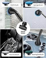 Vista 3 de YMG-825 - Cabezales de cepillo de repuesto para fregador, 7 piezas de accesorios de cepillo extra para cepillo de limpieza eléctrico Topmako