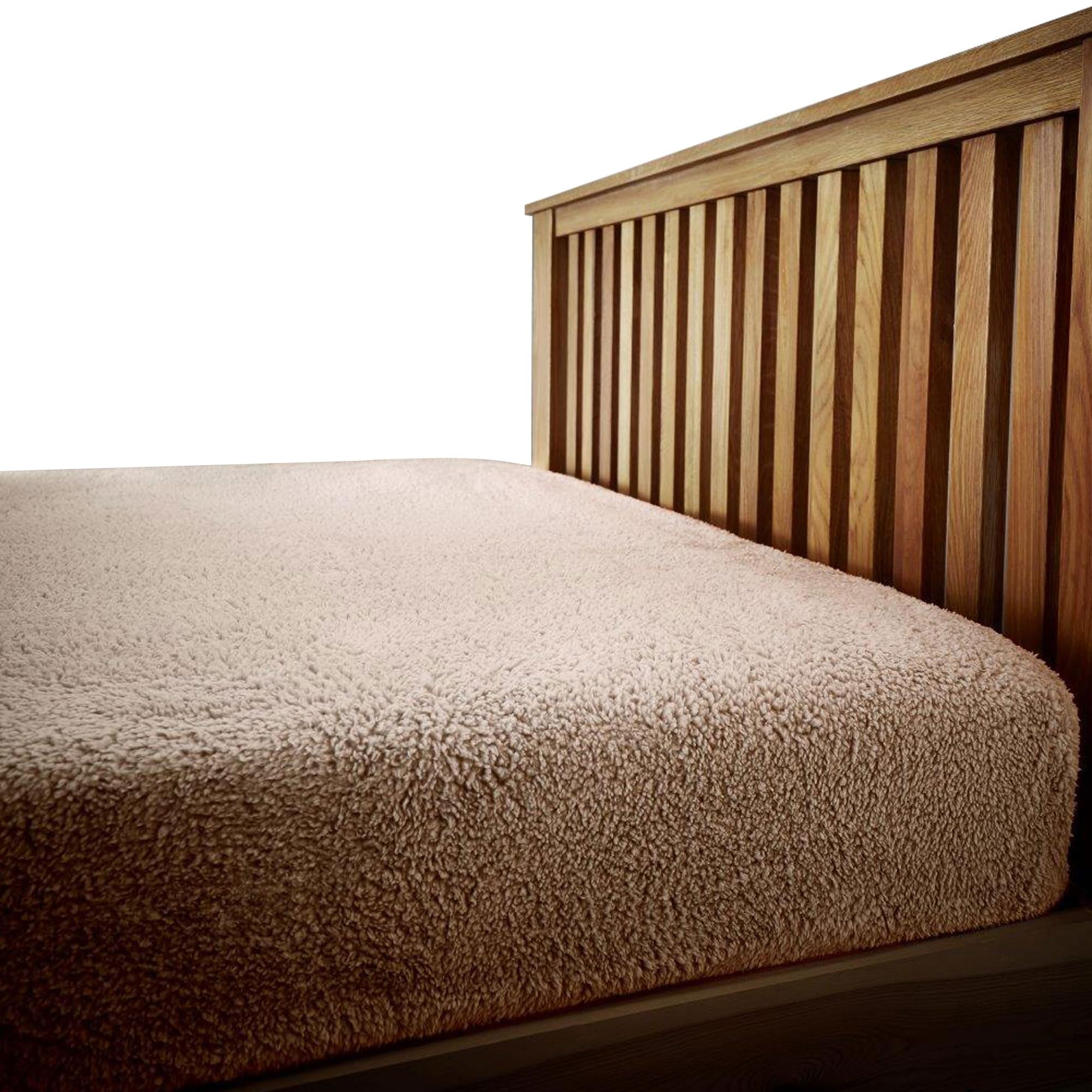 Velvetio Mink Easy Care Teddy Bear Deep Fitted Sheet, Super Soft Thermal Warm Fleece Bedsheet, Hypoallergenic Cuddle & Fluffy Bed Linen, Single Size Bedset,