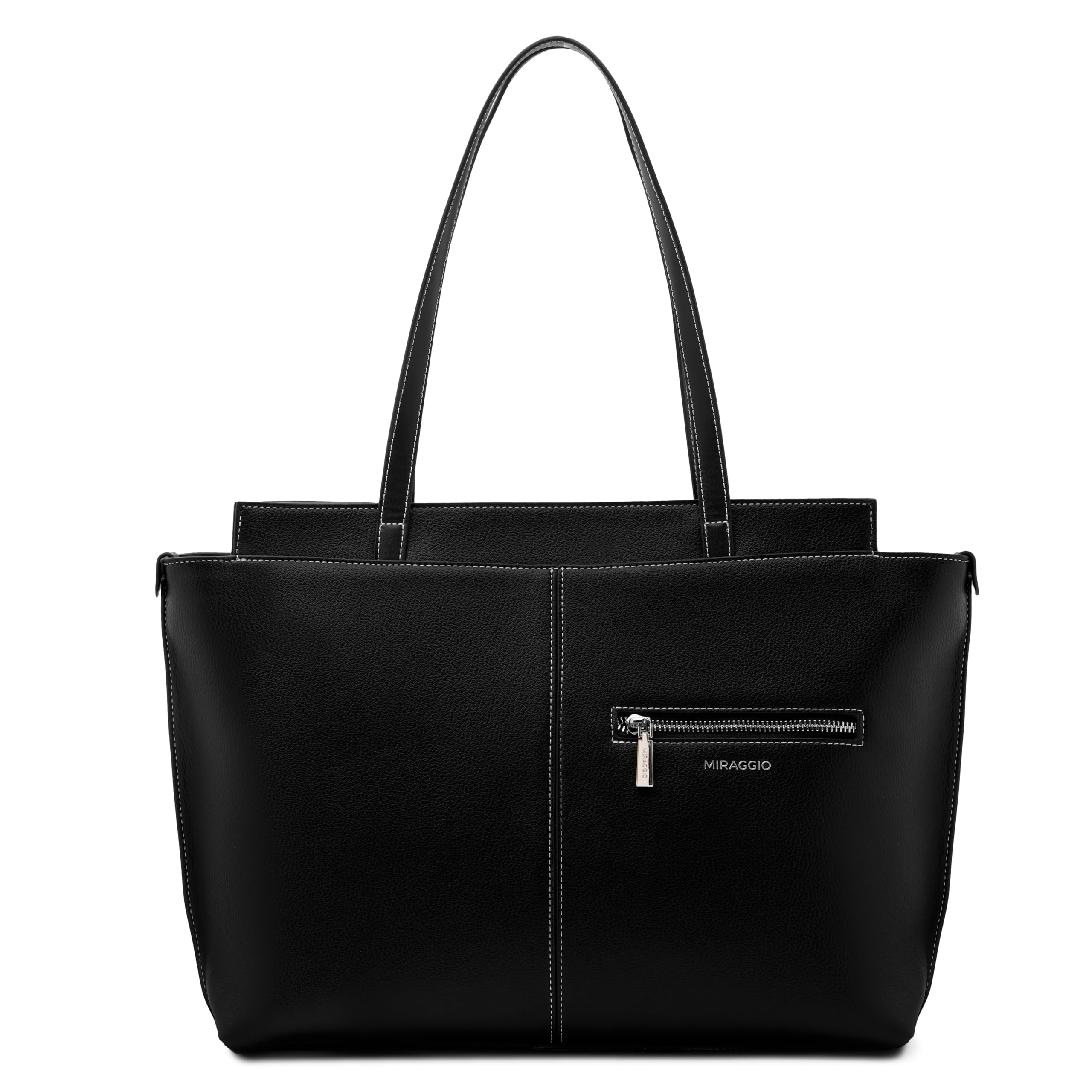 miraggio Linda 16 Inch Laptop Tote Bag For Women Office Use | Office Tote Bag With Zipper Closure | Stylish Totes-picture-55