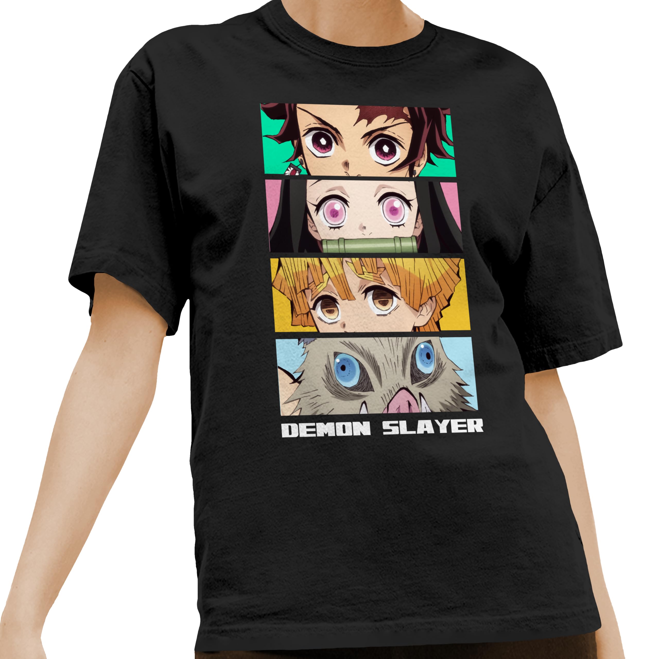 Demon Slayer Characters The Eyes Men's and Women's Short Sleeve T-Shirts