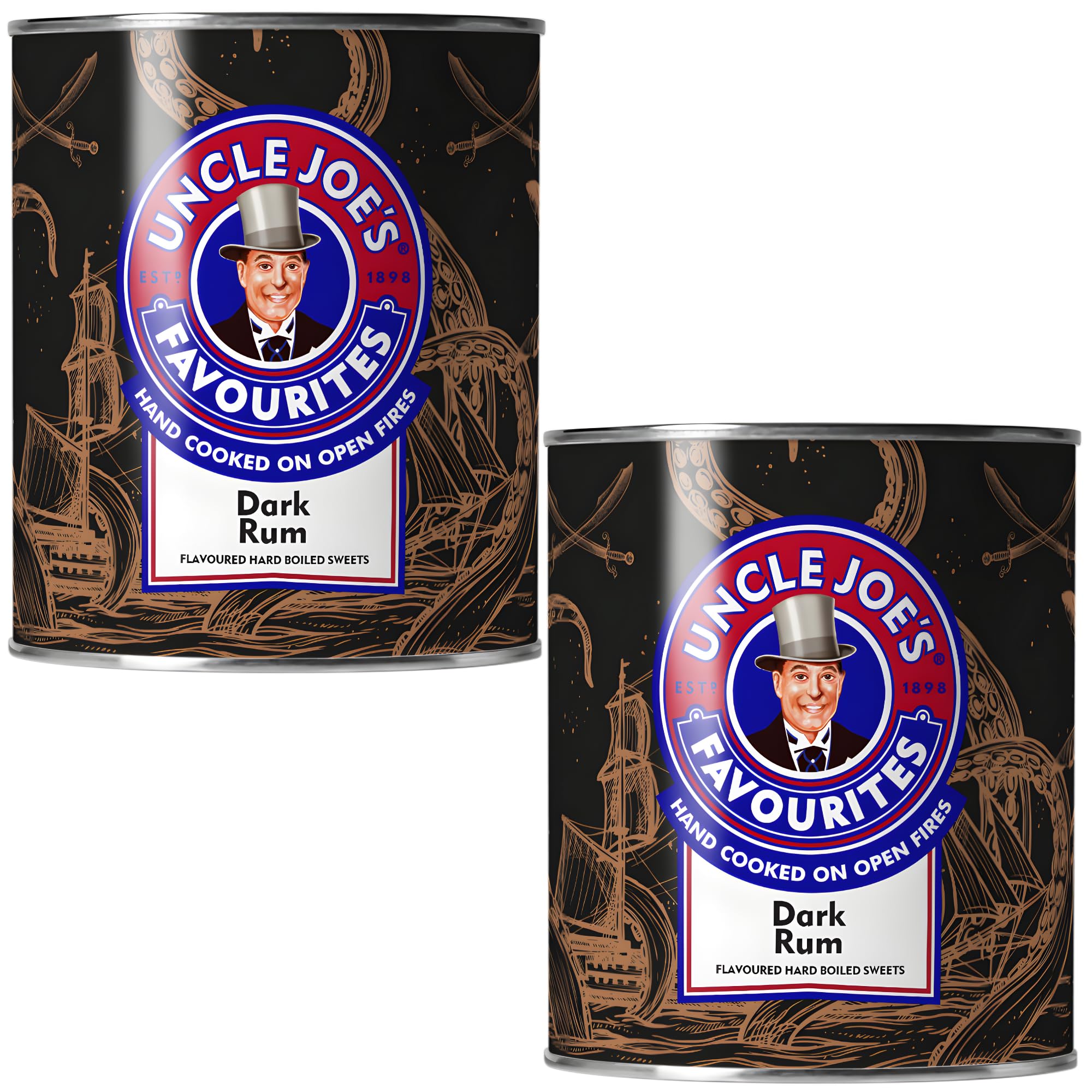 Amazon.com : Uncle Joe's Dark Rum Candy 120g/4.23 Oz Tin (Pack of