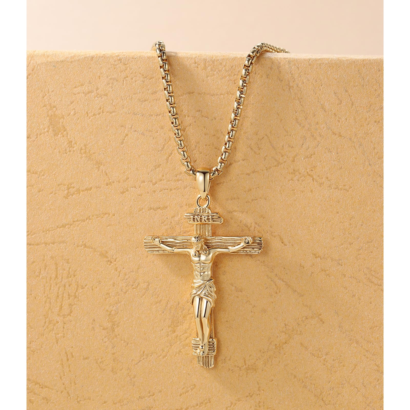 Heiliger Halskette| Heiliger Amulett Schmuck für Herren mit Edelstahlkette