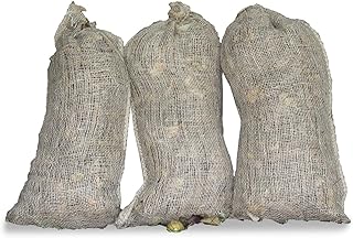 Haxnicks Jute130101 - Bolsas de compostaje (3 Unidades, Tela de Yute Natural, Biodegradable, sin plástico), Color marrón