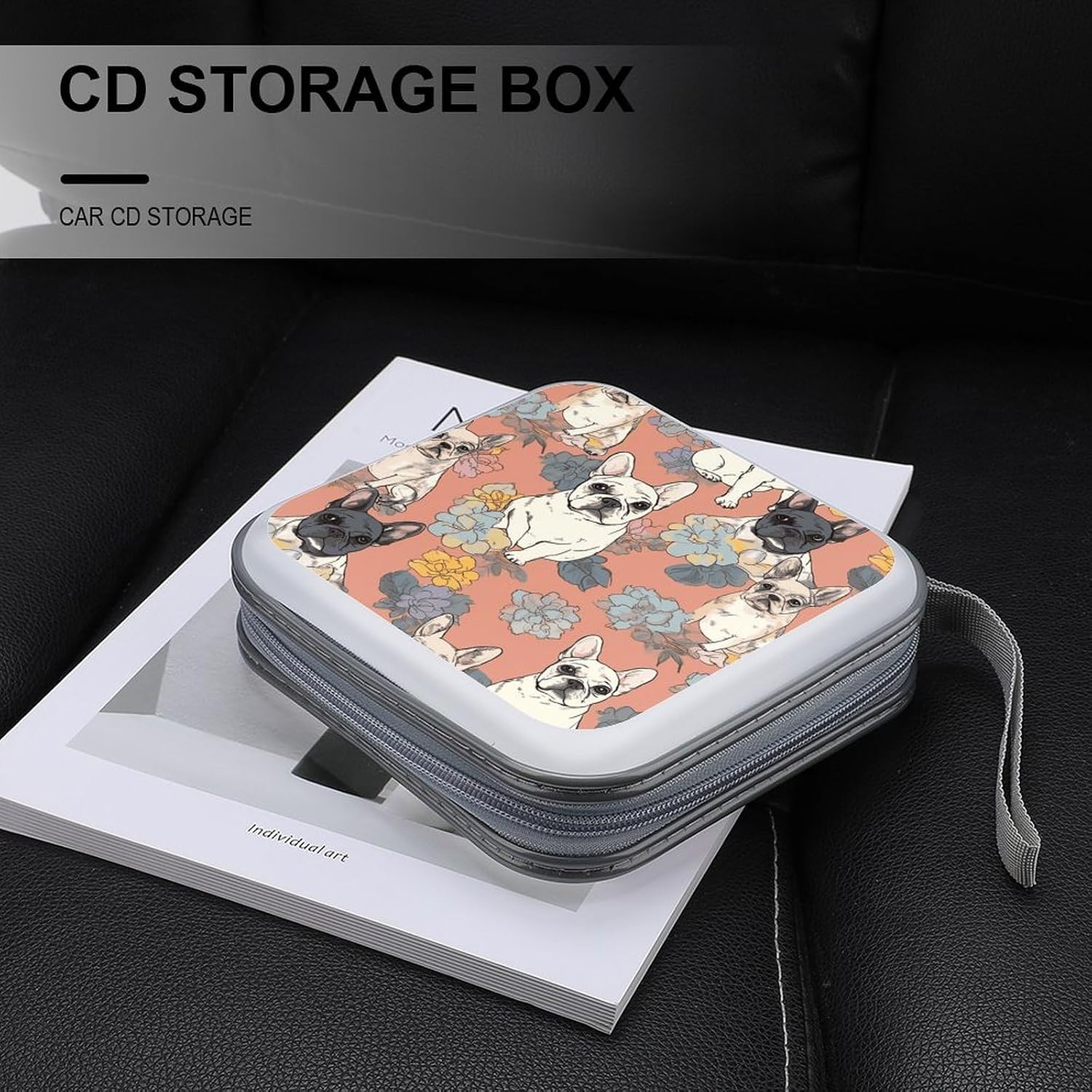 French Bulldog Print CD Case CD Storage Box DVD Sleeves