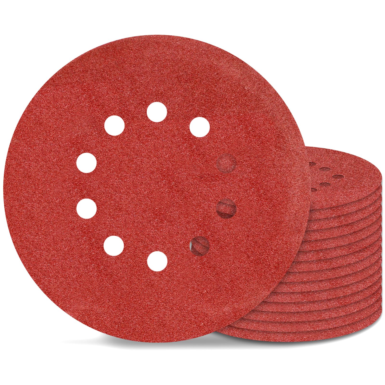 9 Inch 10 Holes Sanding Disc 120 Grit Drywall Sandpaper 15pcs for Popcorn Ceiling Sander Pads