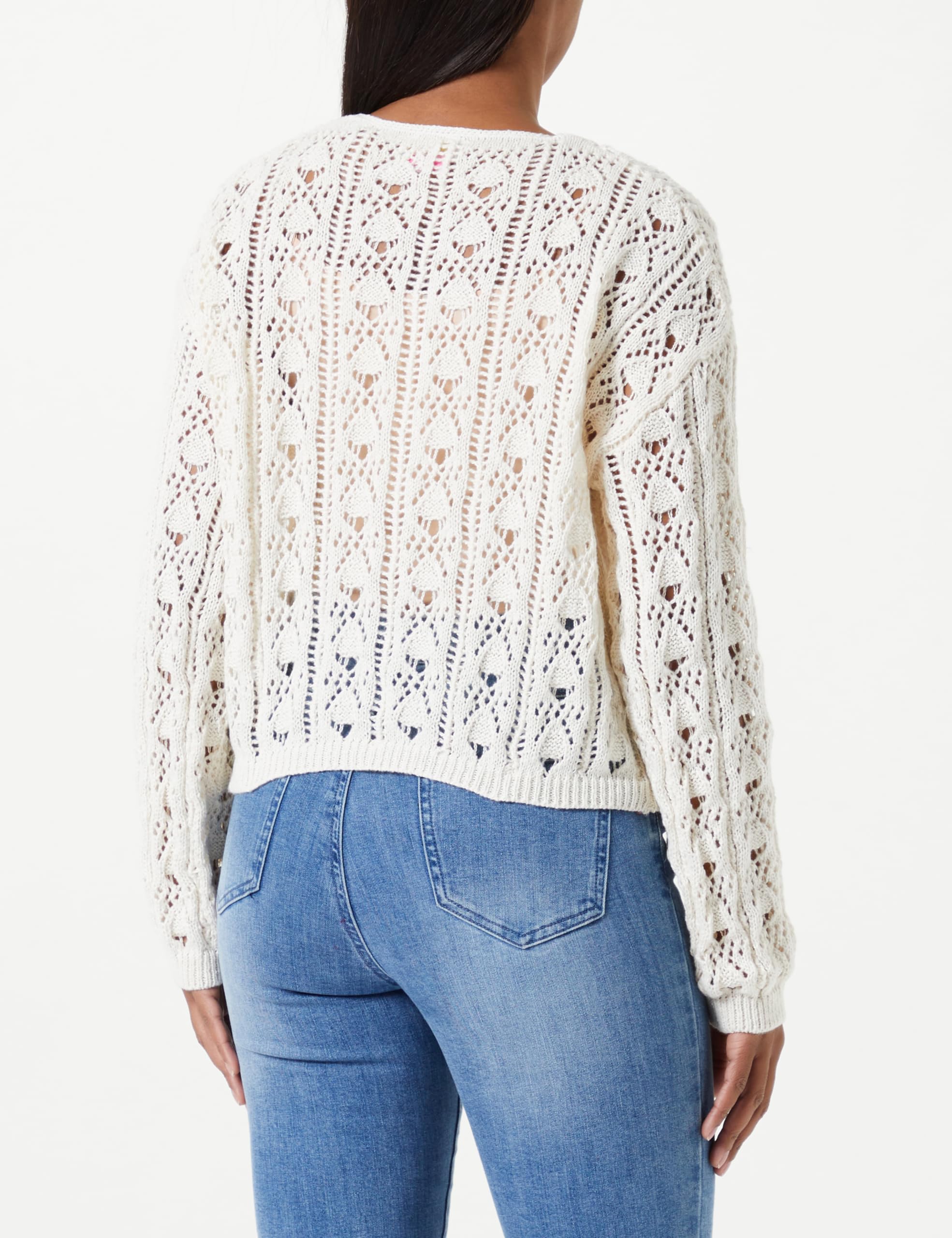 nascita Jersey de Punto para Mujer 19026468-na03, Lana, M/L Sudadera, Color Blanco