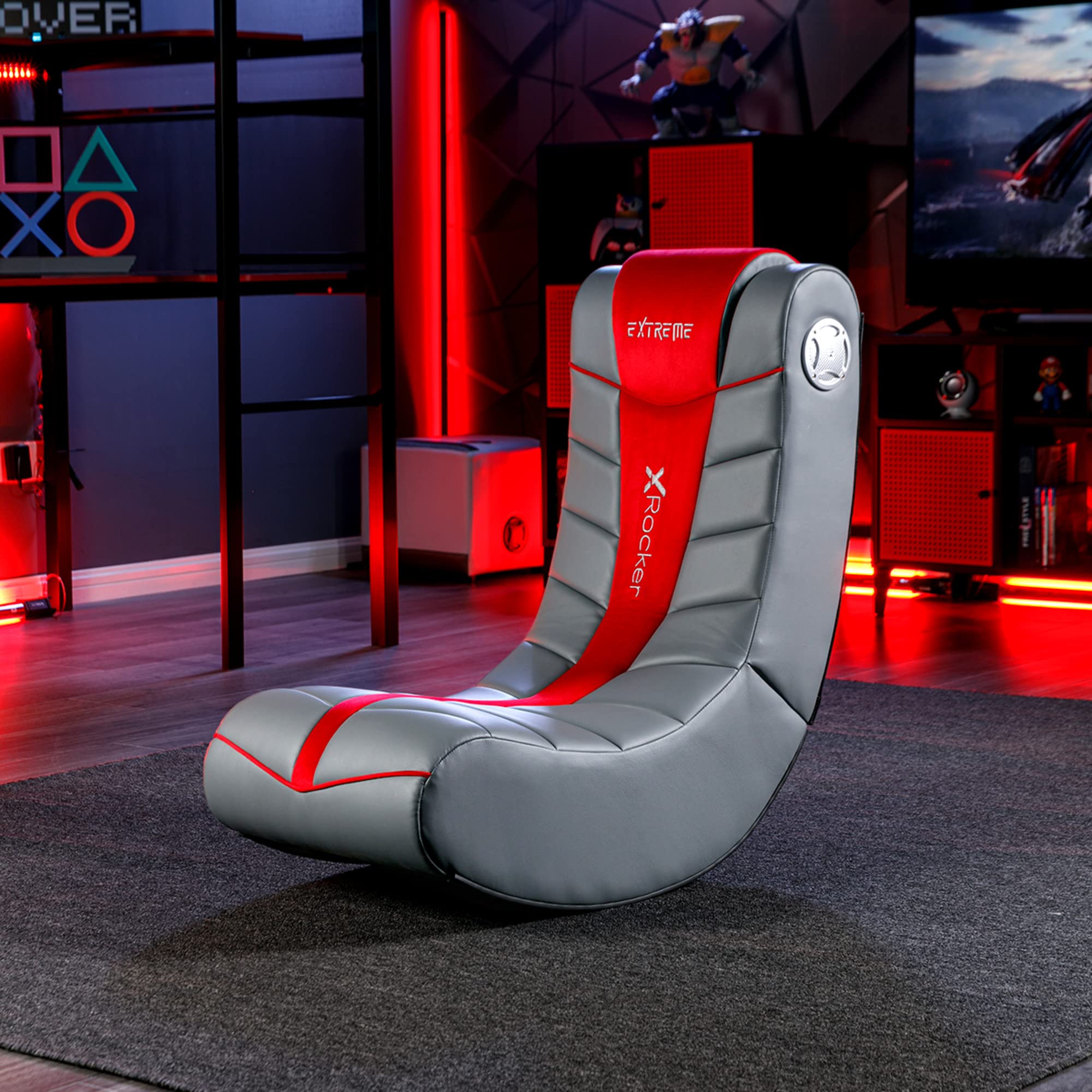 X Rocker Extreme III 2.0 Gaming Rocker Chair with Audio System, 26 x 17