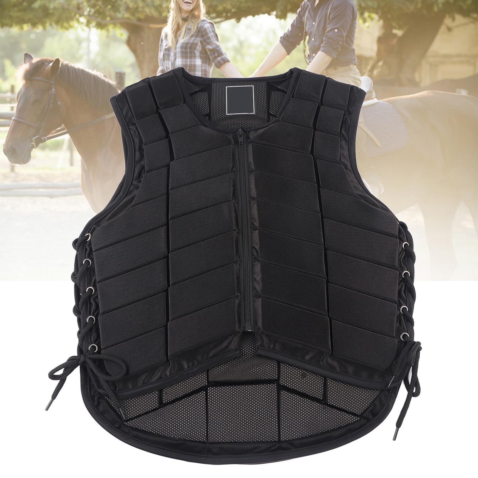 CCYLEZ Gilet Equitazione per Adulti con Imbottitura Estesa, Protezione