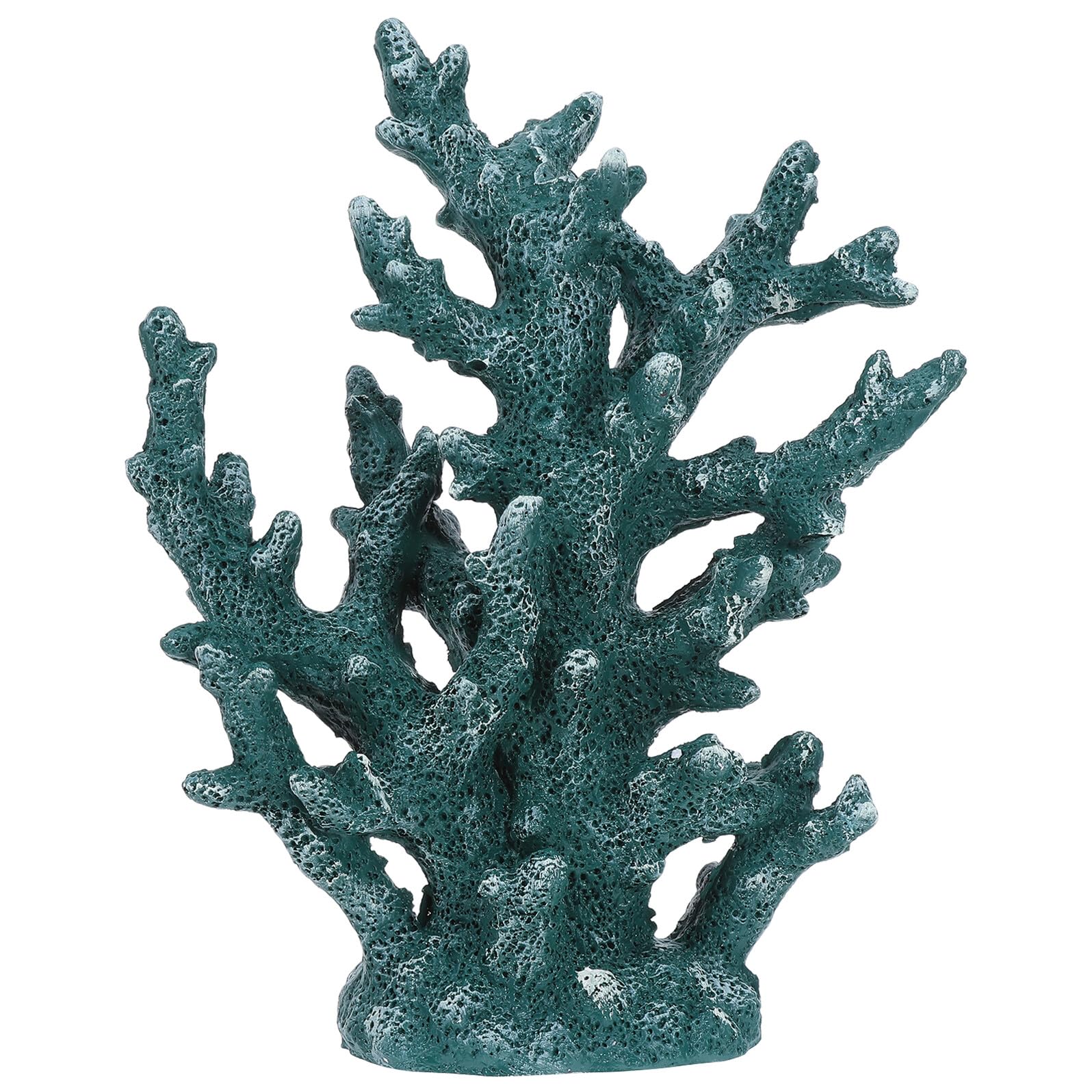 Symulowany posąg koralowca sztuczny koral Rośliny akwariowe wystrój sztucznej rafy sztuczna koralowa Centralny element z żywicy koralowej Aquarium Coral Reef Olive Green