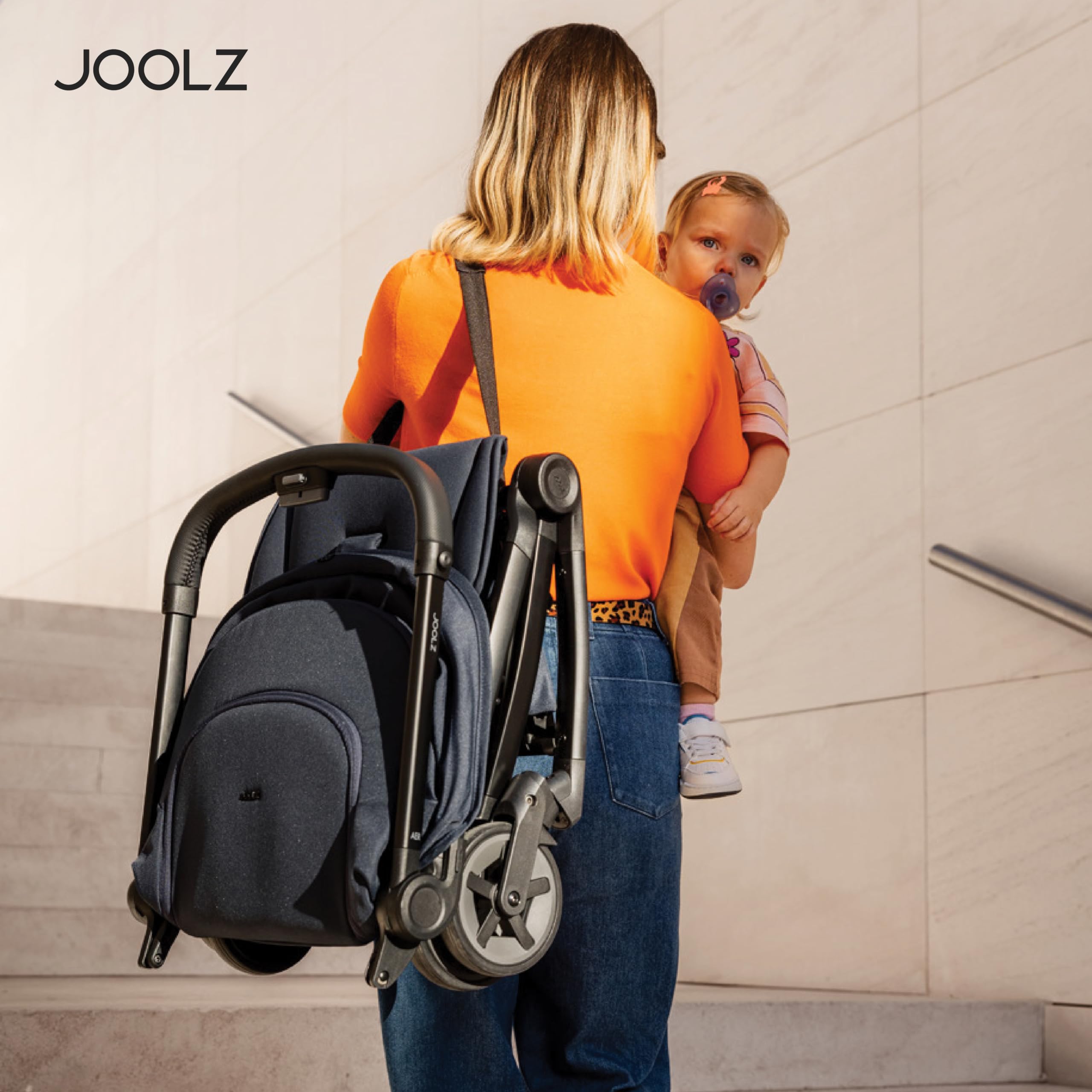 Joolz Aer2 Passeggino da viaggio – Passeggino compatto per neonati e bambini piccoli, pieghevole con una sola mano, funzione sdraiata e protezione solare UPF 50+, adatto per bagagli a mano, ideale per