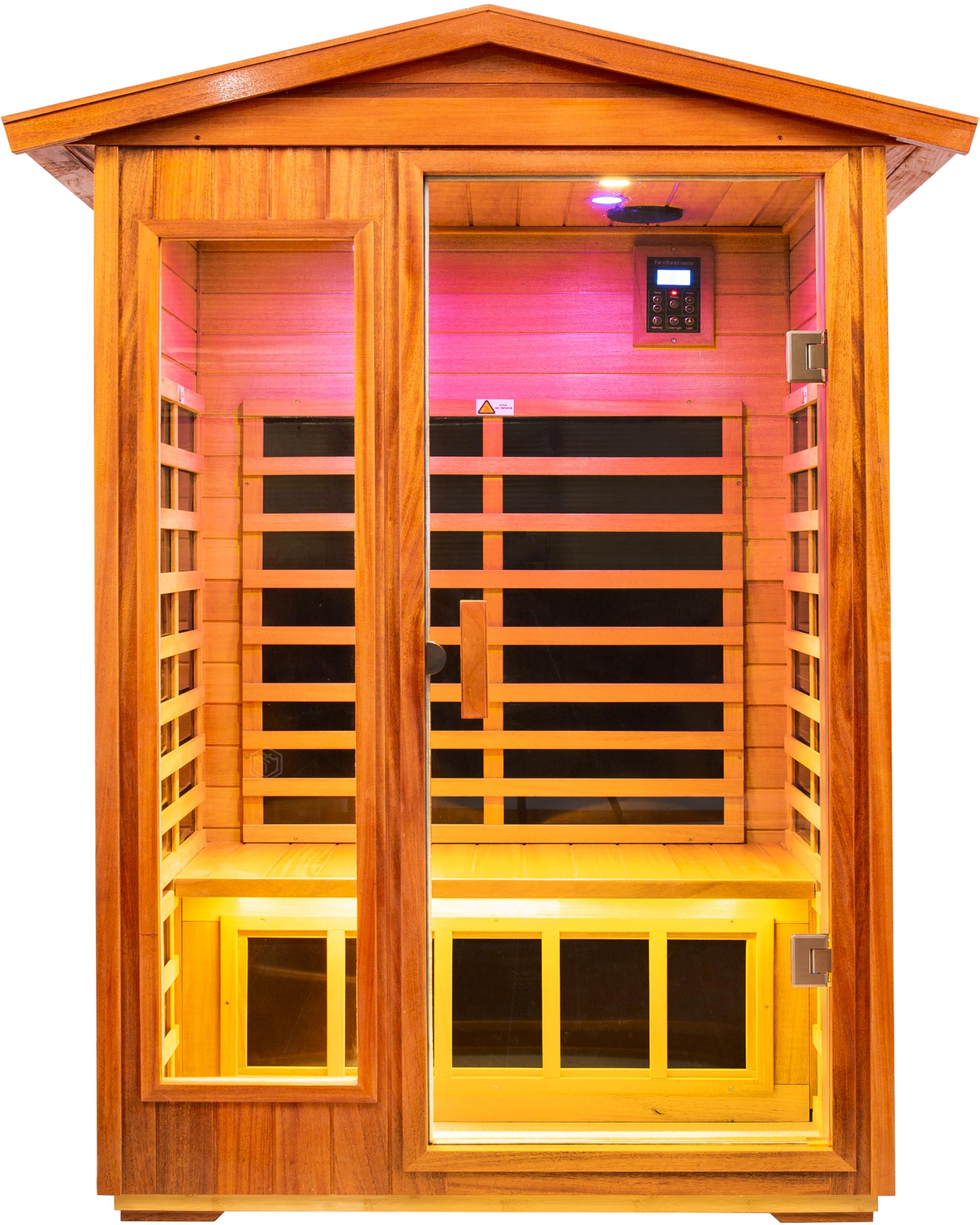 Amazon.com : LTCCDSS Mahogany Outdoor Sauna 2 Person,Super Low EMF