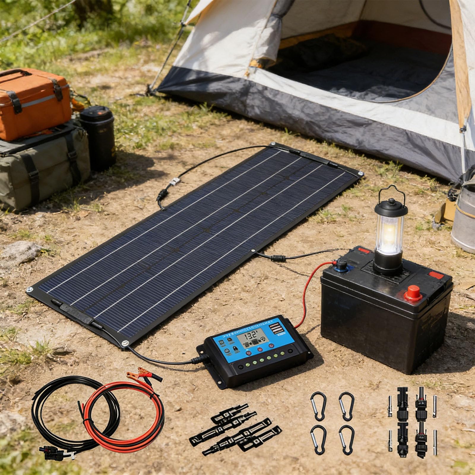Di 2 Moduli Solari Con Gestione Automatica Per Energie Rinnovabili In Uso Esterno Facile Installare