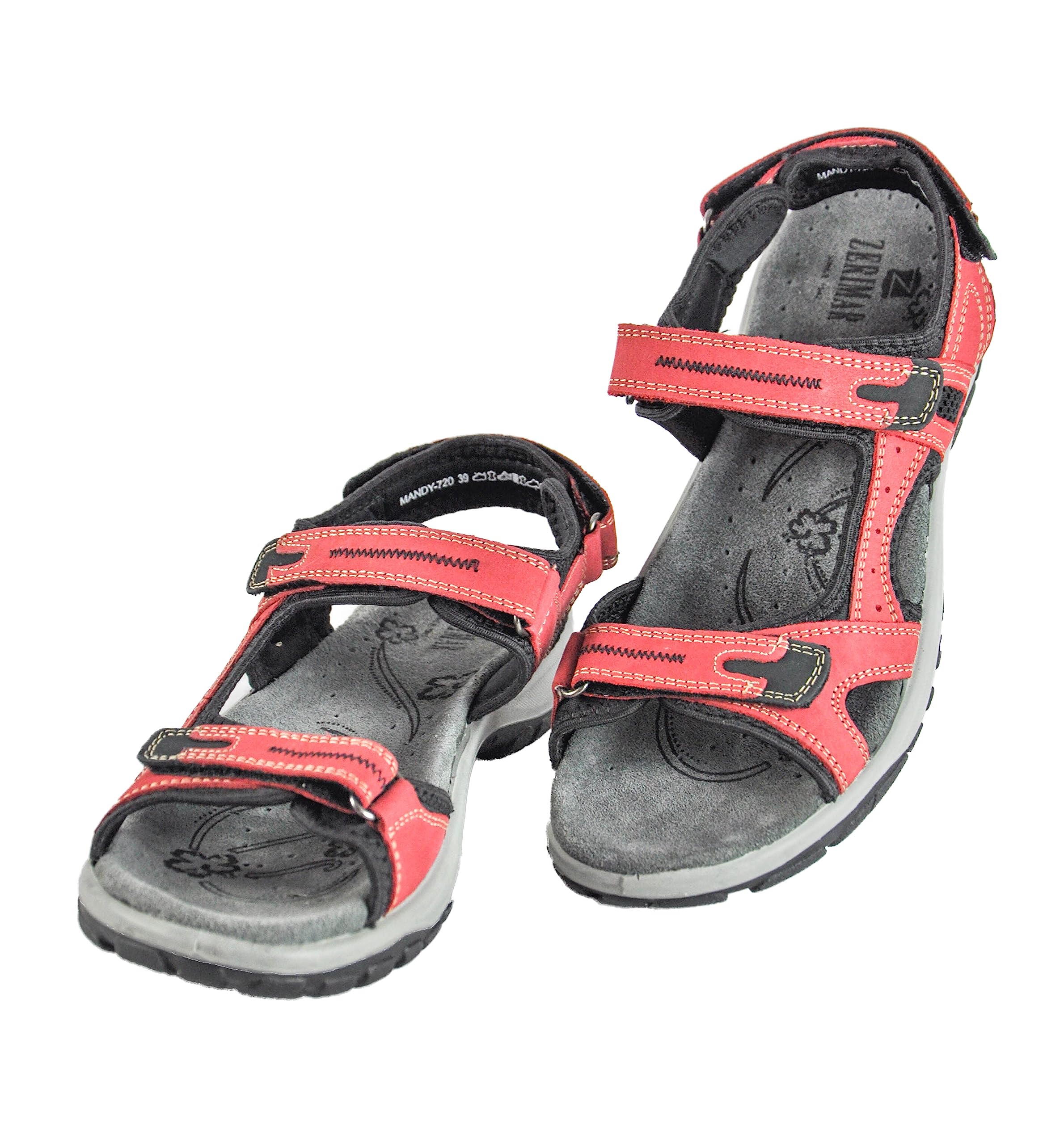 Zerimar Sandalia de Mujer de Trekking | Cierre Ajustable | Sandalias Cómodas | Suela de Goma Antideslizante | Correas Ajustables | Forro Interior de Piel | Altura del Tacón 2 cm